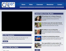 Tablet Screenshot of a-pac.tv